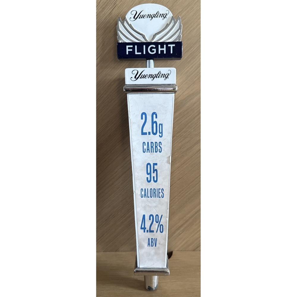 Yuengling Flight Beer Tap Handle Knob Black White Breweriana bar man cave keg